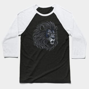 Majestic Lion Head - night Baseball T-Shirt